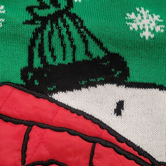 NEW PEANUTS SNOOPY Puffer Jacket Ugly Christmas Sweater Unizex Small - Picture 10 of 14